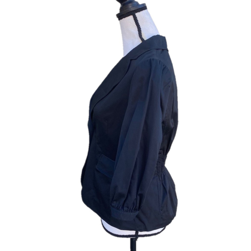 BCBGMaxAzria Black 3/4 Sleeves Jacket Blazer - Picture 3 of 6